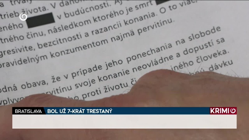 BOL UŽ 7-KRÁT TRESTANÝ