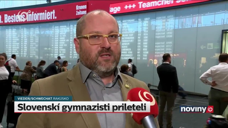 Slovenskí gymnazisti prileteli