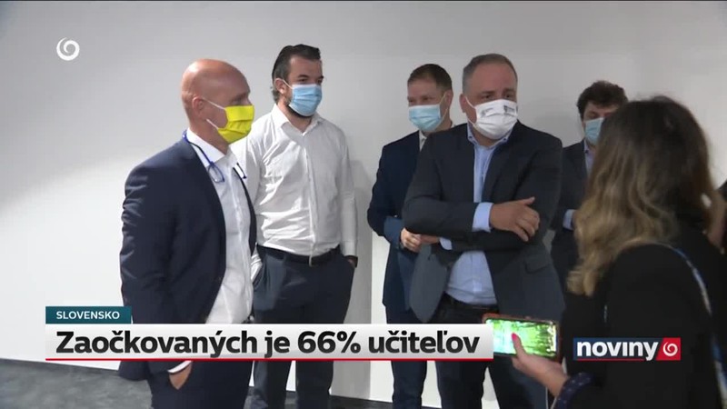 Zaočkovaných je 66% učiteľov