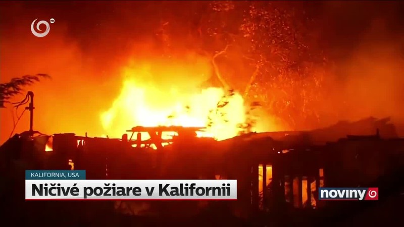 Ničivé požiare v Kalifornii