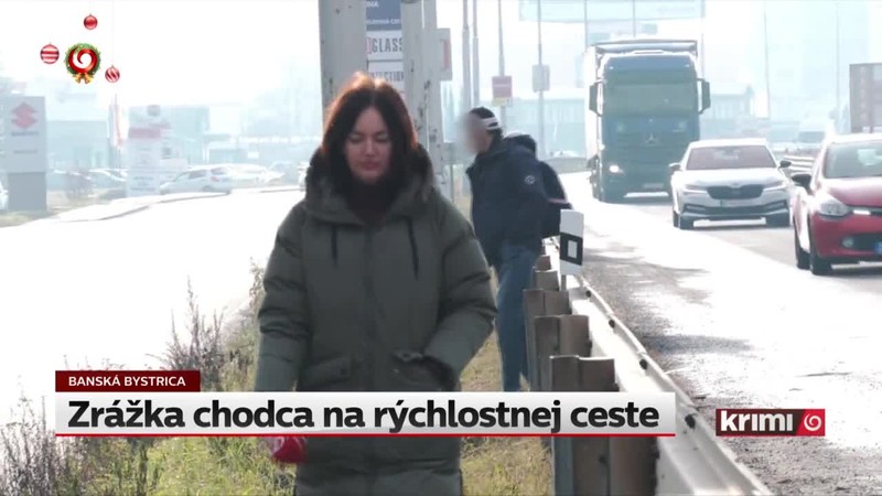 Zrážka chodca na rýchlostnej ceste