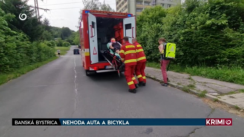 NEHODA AUTA A BICYKLA
