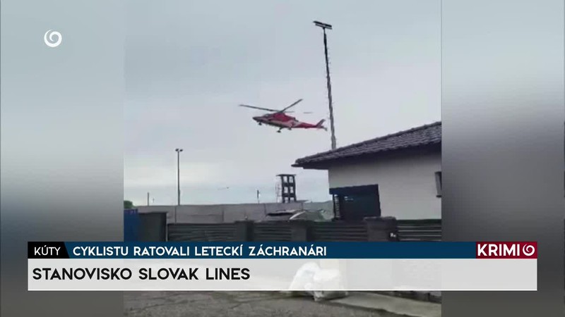 CYKLISTU RATOVALI LETECKÍ ZÁCHRANÁRI