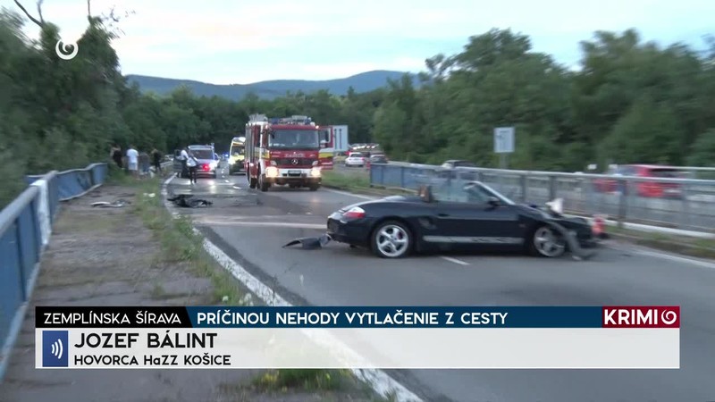 PRÍČINOU NEHODY VYTLAČENIE Z CESTY