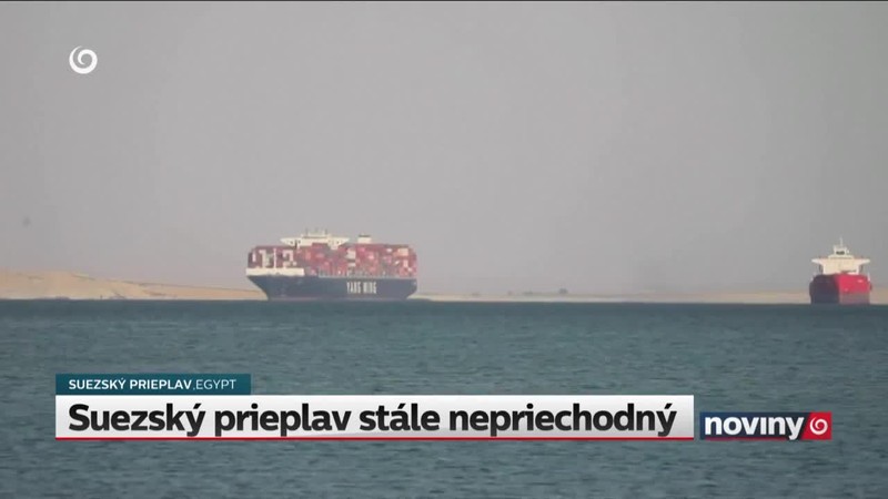 Suezský prieplav stále nepriechodný