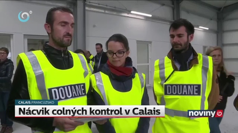 Nácvik colných kontrol v Calais
