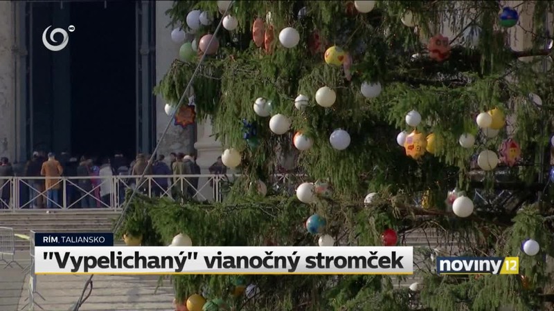"Vypelichaný" vianočný stromček