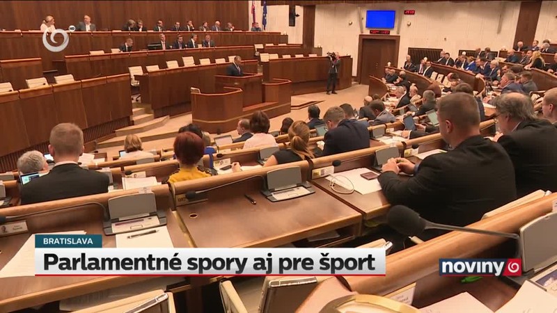 Parlamentné spory aj pre šport