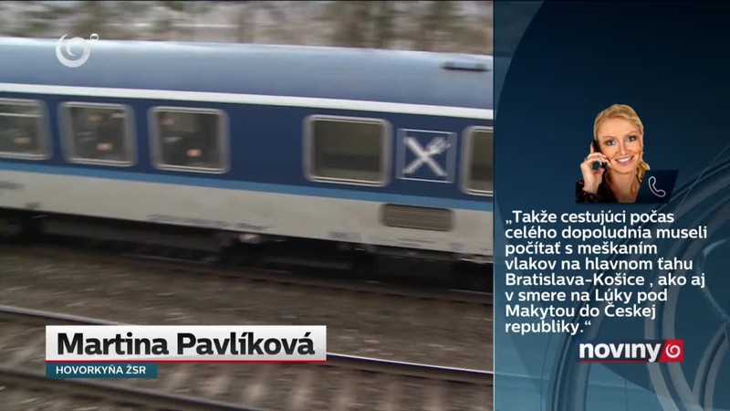 Nákladiak spôsobil meškania vlakov