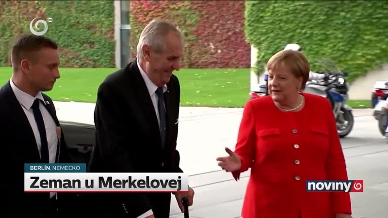 Zeman u Merkelovej