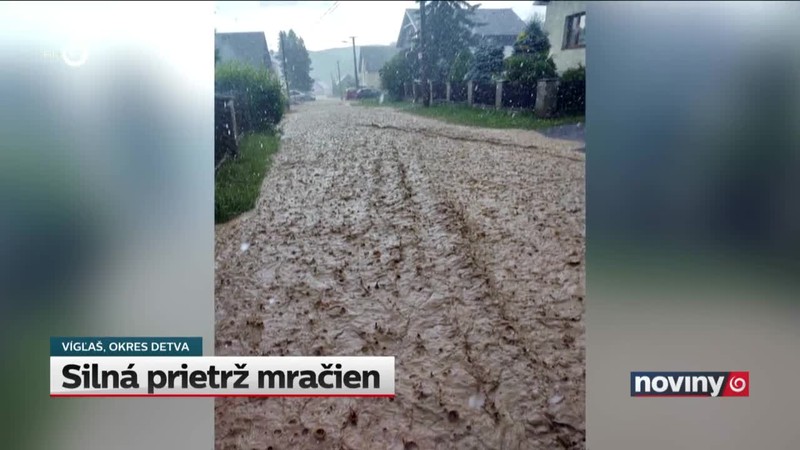 Silná prietrž mračien