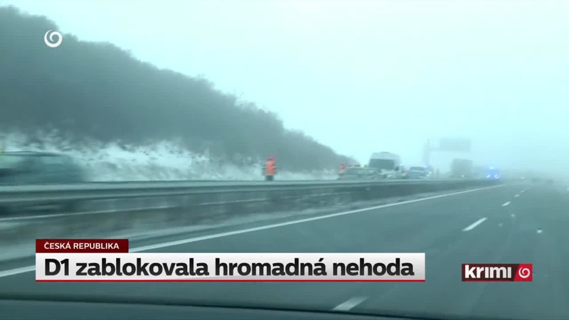 D1 zablokovala hromadná nehoda
