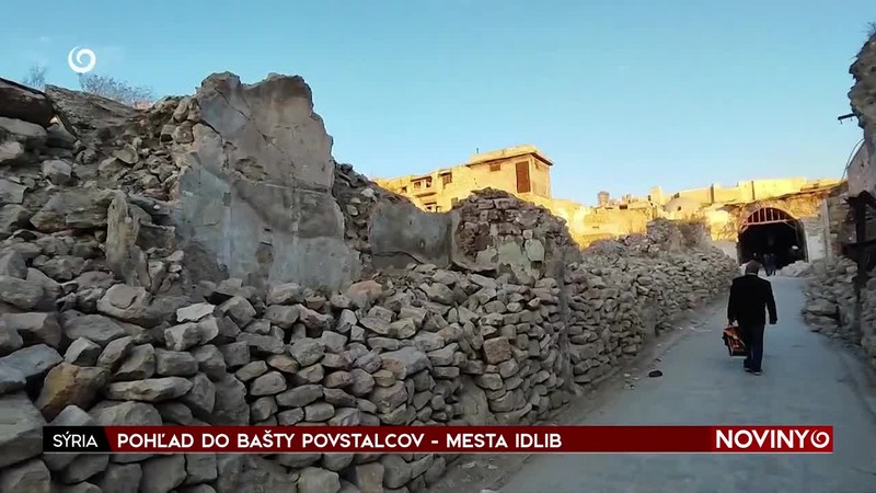 POHĽAD DO BAŠTY POVSTALCOV - MESTA IDLIB
