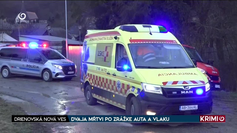 DVAJA MŔTVI PO ZRÁŽKE AUTA A VLAKU