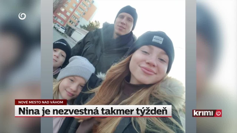 Nina je nezvestná takmer týždeň