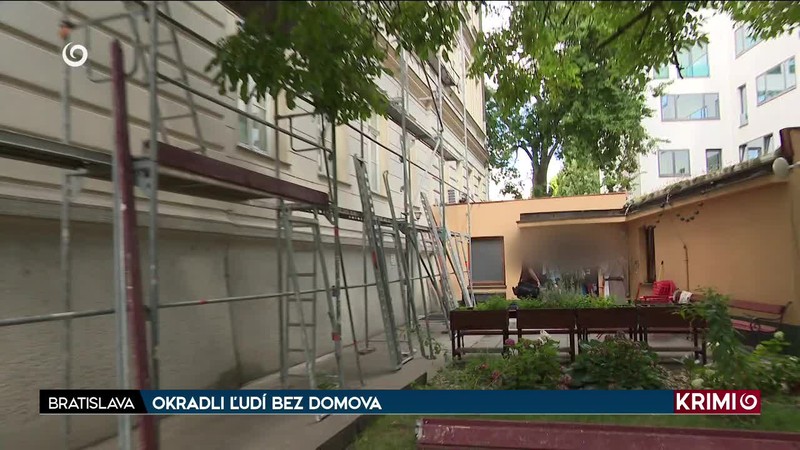 OKRADLI ĽUDÍ BEZ DOMOVA