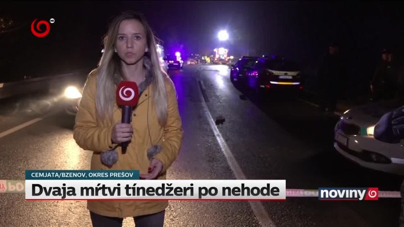 Dvaja mŕtvi tínedžeri po nehode