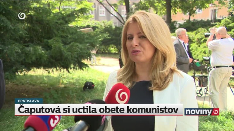 Čaputová si uctila obete komunistov