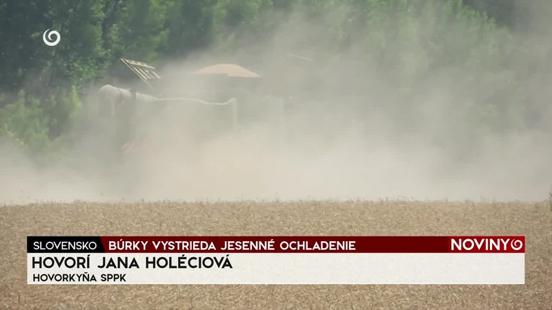 BÚRKY VYSTRIEDA JESENNÉ OCHLADENIE