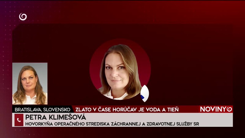 ZLATO V ČASE HORÚČAV JE VODA A TIEŇ