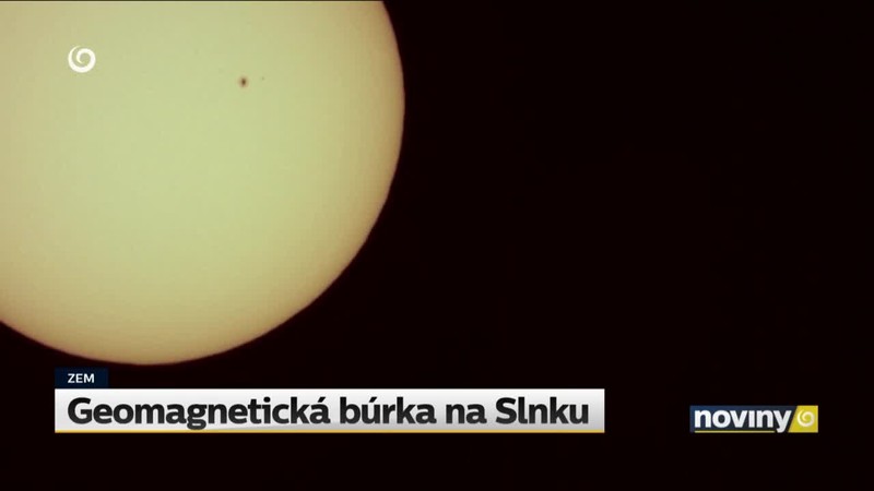 Geomagnetická búrka na Slnku