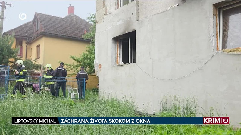 ZÁCHRANA ŽIVOTA SKOKOM Z OKNA