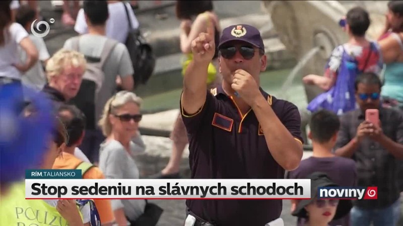 Stop sedeniu na slávnych schodoch