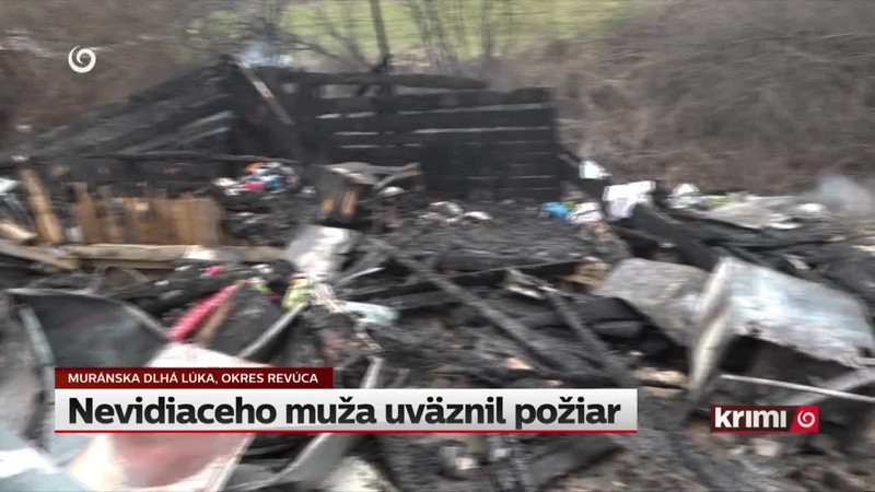 Nevidiaceho muža uväznil požiar