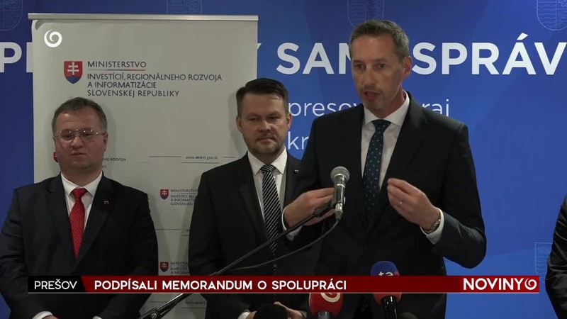 PODPÍSALI MEMORANDUM O SPOLUPRÁCI