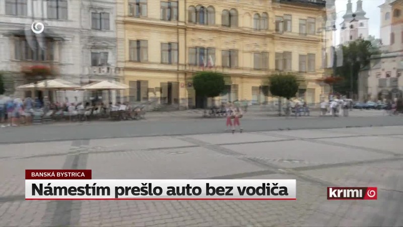 Námestím prešlo auto bez vodiča