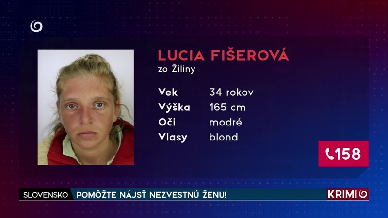 POMÔŽTE NÁJSŤ NEZVESTNÚ ŽENU!