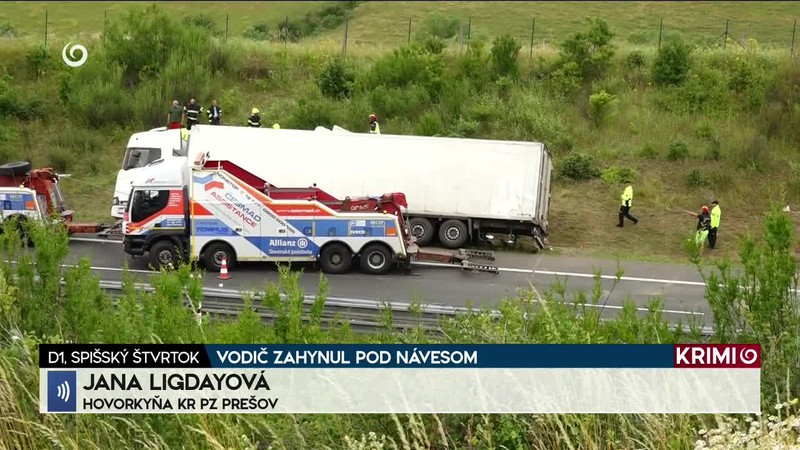 VODIČ ZAHYNUL POD NÁVESOM