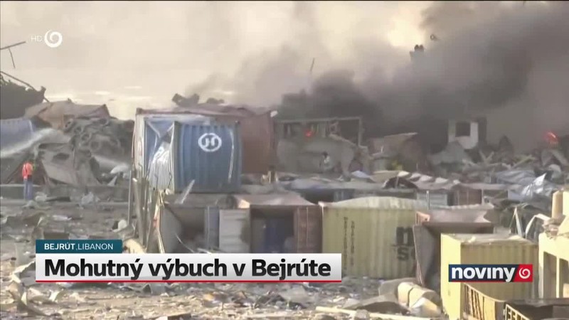 Mohutný výbuch v Bejrúte