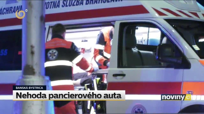 Nehoda pancierového auta