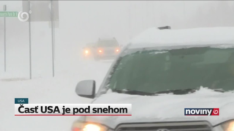 Časť USA je pod snehom