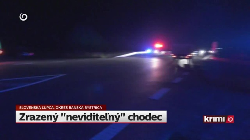 Zrazený "neviditeľný" chodec