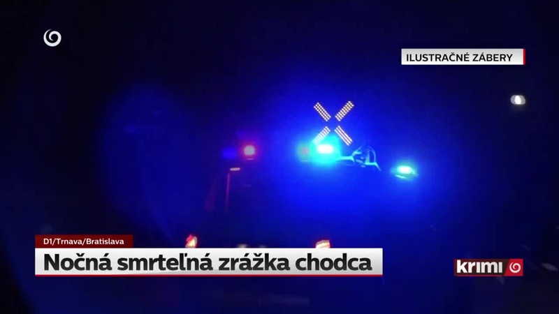 Nočná smrteľná zrážka chodca
