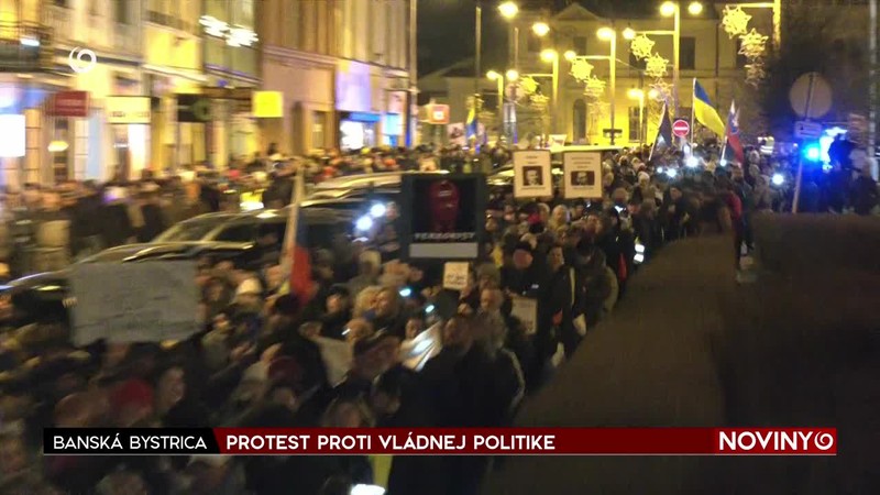 PROTEST PROTI VLÁDNEJ POLITIKE
