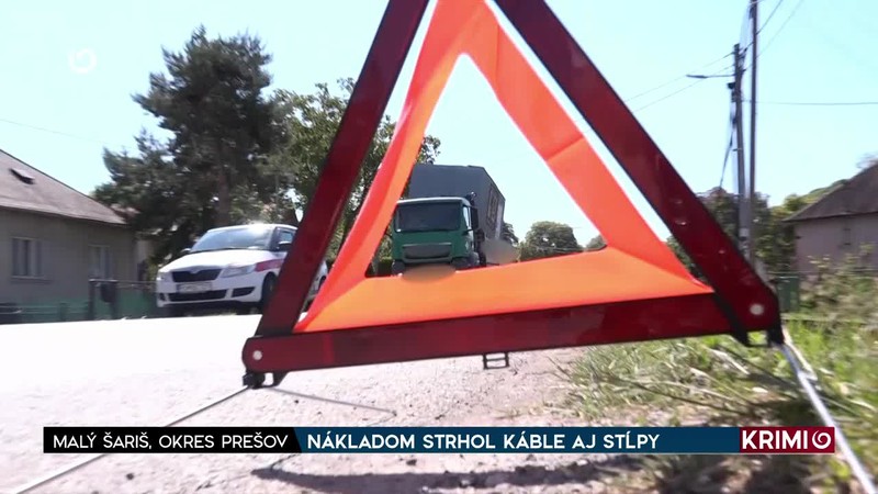 NÁKLADOM STRHOL KÁBLE AJ STĹPY