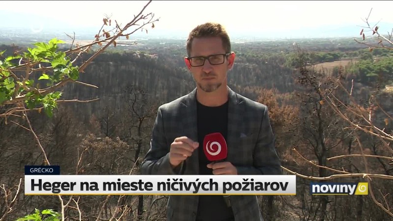 Heger na mieste ničivých požiarov