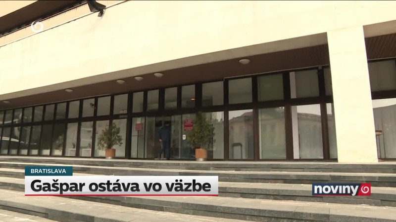 Gašpar ostáva vo väzbe