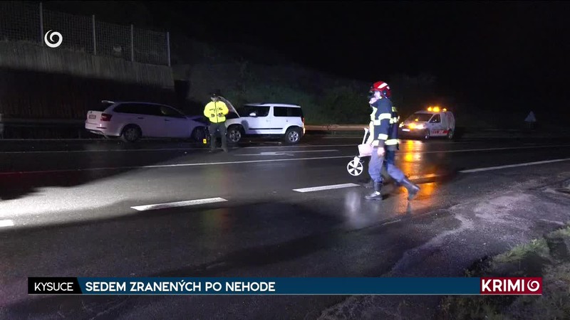 SEDEM ZRANENÝCH PO NEHODE