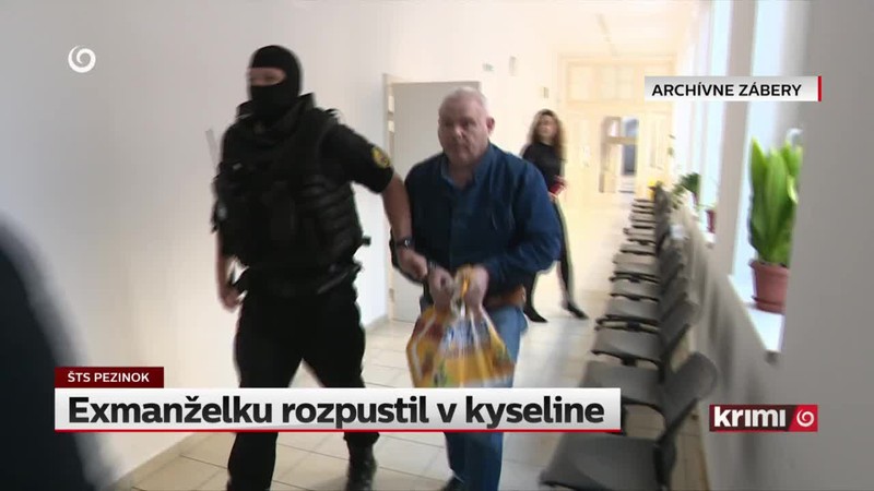 Exmanželku rozpustil v kyseline