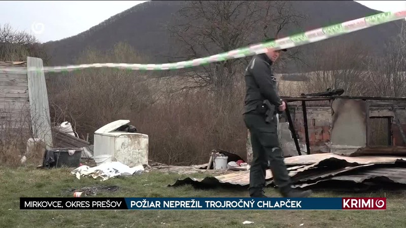 POŽIAR NEPREŽIL TROJROČNÝ CHLAPČEK
