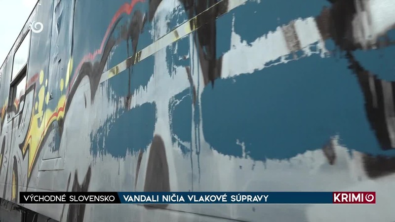 VANDALI NIČIA VLAKOVÉ SÚPRAVY