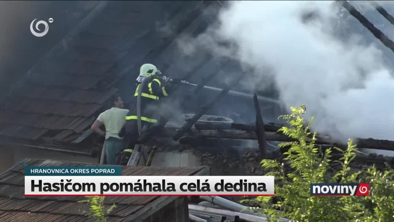 Hasičom pomáhala celá dedina