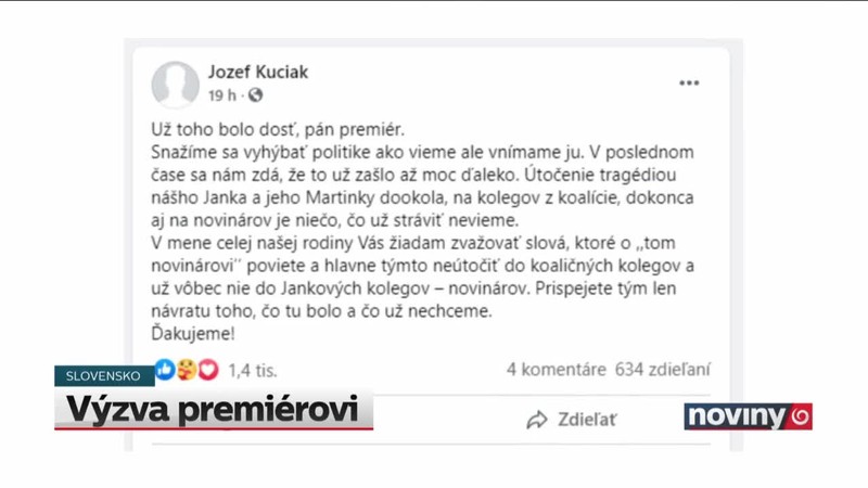 Výzva premiérovi