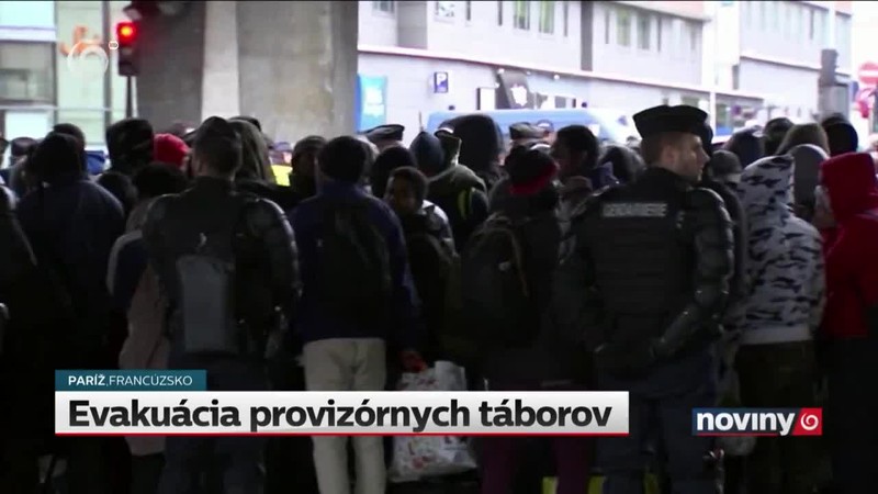 Evakuácia provizórnych táborov