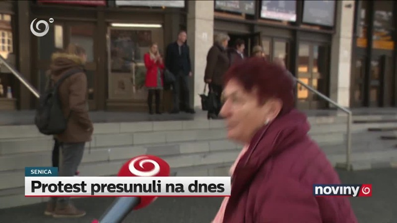 Protest presunuli na dnes