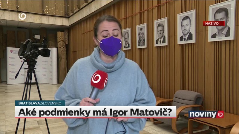 Aké podmienky má Igor Matovič?